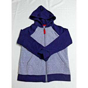 Cat & Jack Full Zip Jacket Hoodie  Boy's Size XS (4/5) Navy Blue